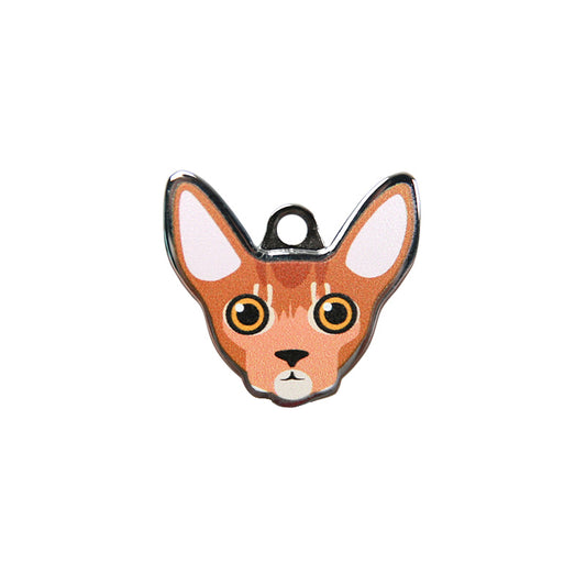 Abyssinian Cat ID Tag with Engraving
