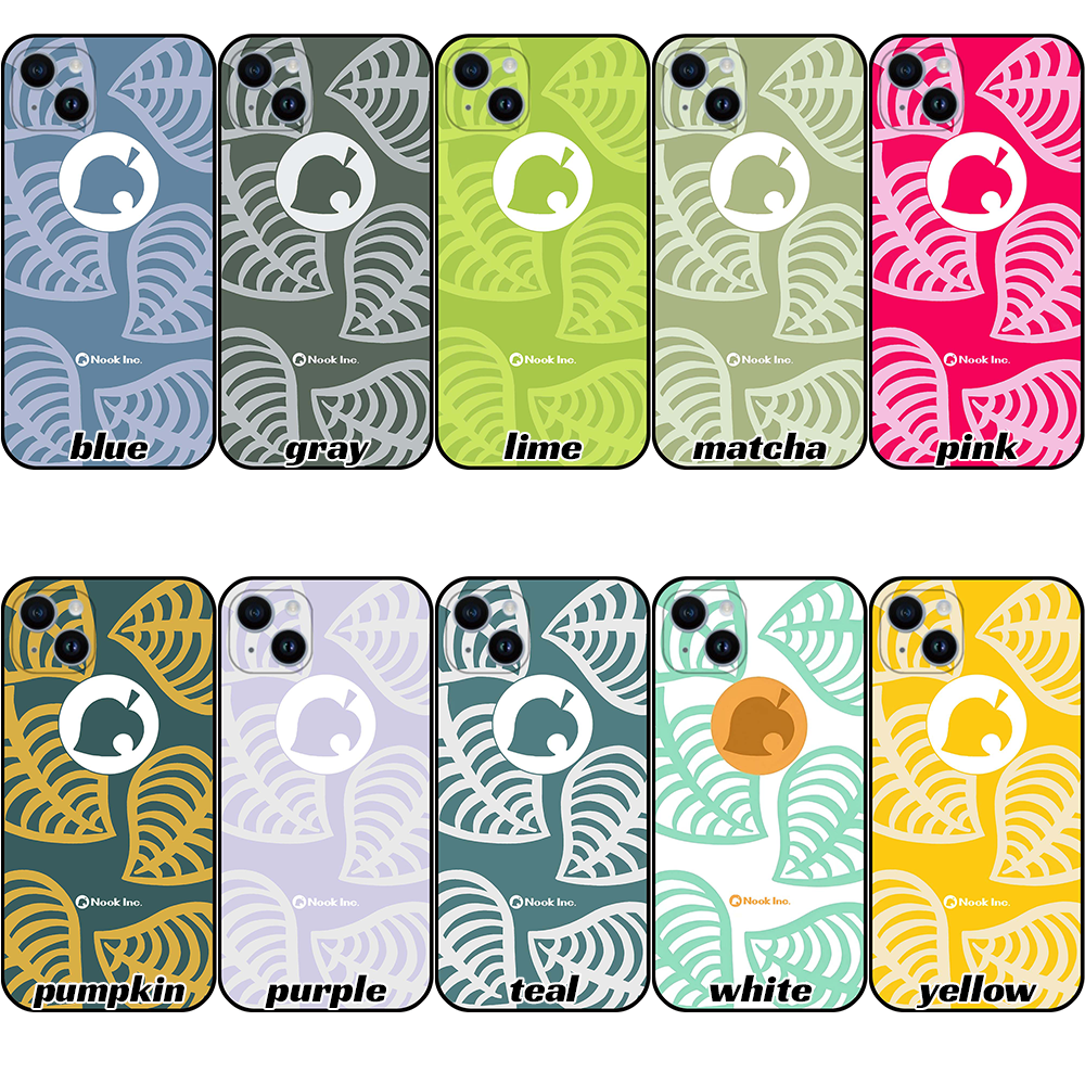 ACNH Nook Phone Cases with Leaf Design