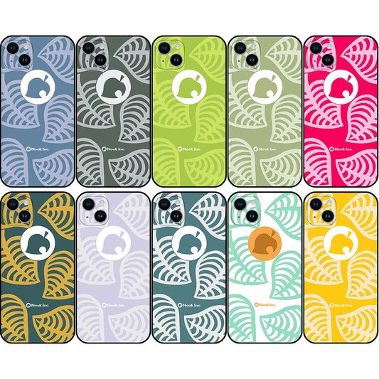 ACNH Nook Phone Cases with Leaf Design