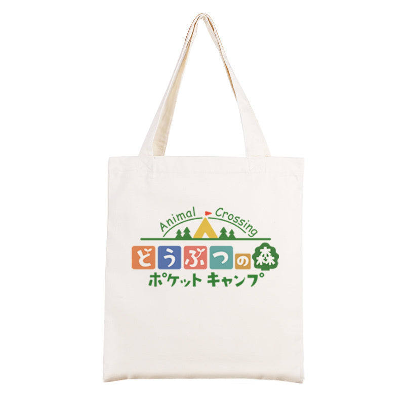 Animal Crossing Tote Bag Cute ACNH Shopping Bags Canvas Bag (1)
