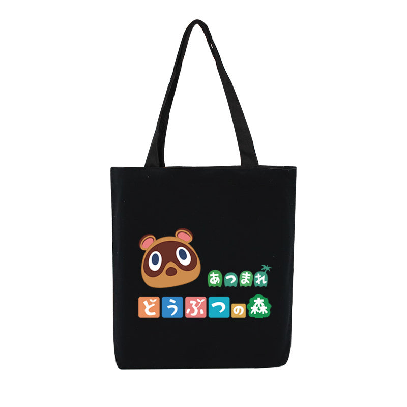 Animal Crossing Tote Bag Cute ACNH Shopping Bags Canvas Bag (6)