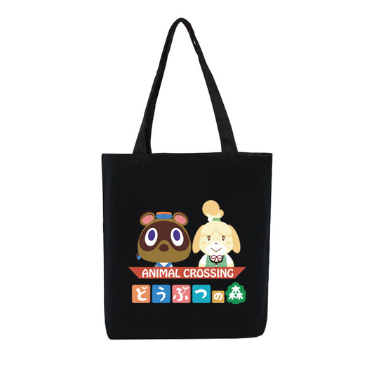 Animal Crossing Tote Bag Cute ACNH Shopping Bags Canvas Bag (7)