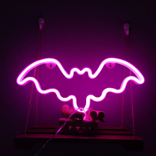 Bat Neon LED Sign: Nocturnal Elegance, Iconic Design