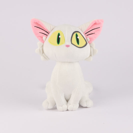 Black Cat Plushie White Cat Plush Toy Cute Stuffed Animal (5)