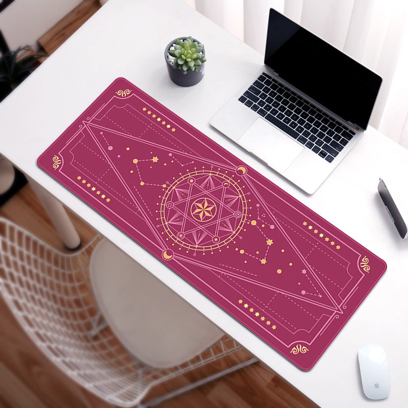 C36-10 Stars Gaming Desk Mat Starry Mouse Mat Astronomy Game Room Decor