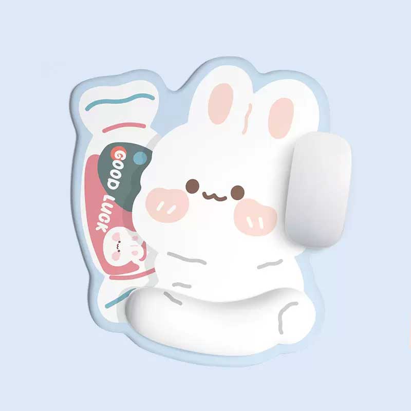 The Candy Bunny Mouse Pad & Keyboard Wrist Rest