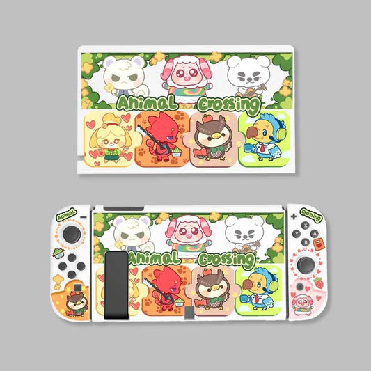 Chibi ACNH Switch OLED Cover Set Animal Crossing Swtich Charging Dock (2)