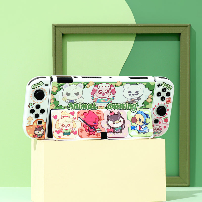 ACNH Switch OLED Cover + TV Dock Set