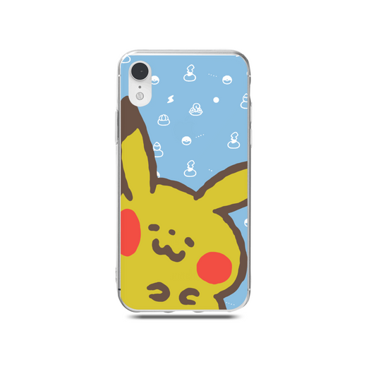 Chibi Pikachu Phone Case Kawaii Pikachu iPhone Case Chibi Pokemon Art (2)