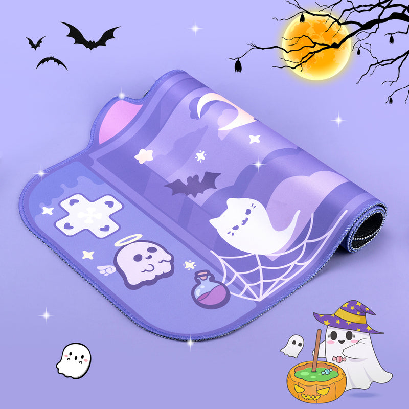 "Ghost Cat" Halloween Desk Mat