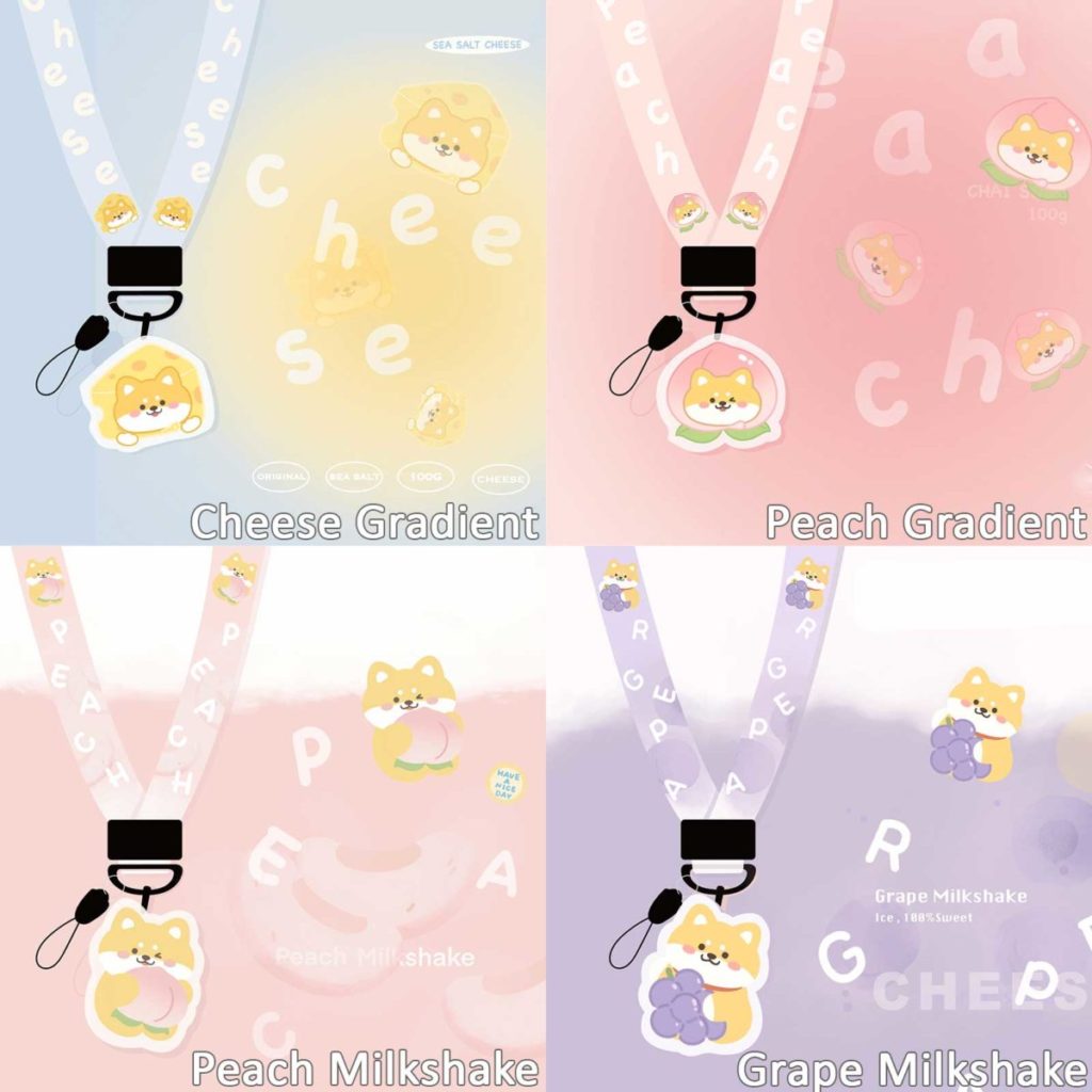Kawaii Food Keychain Necklaces with Charm