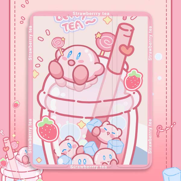 Kirby iPad Cases with Food Art