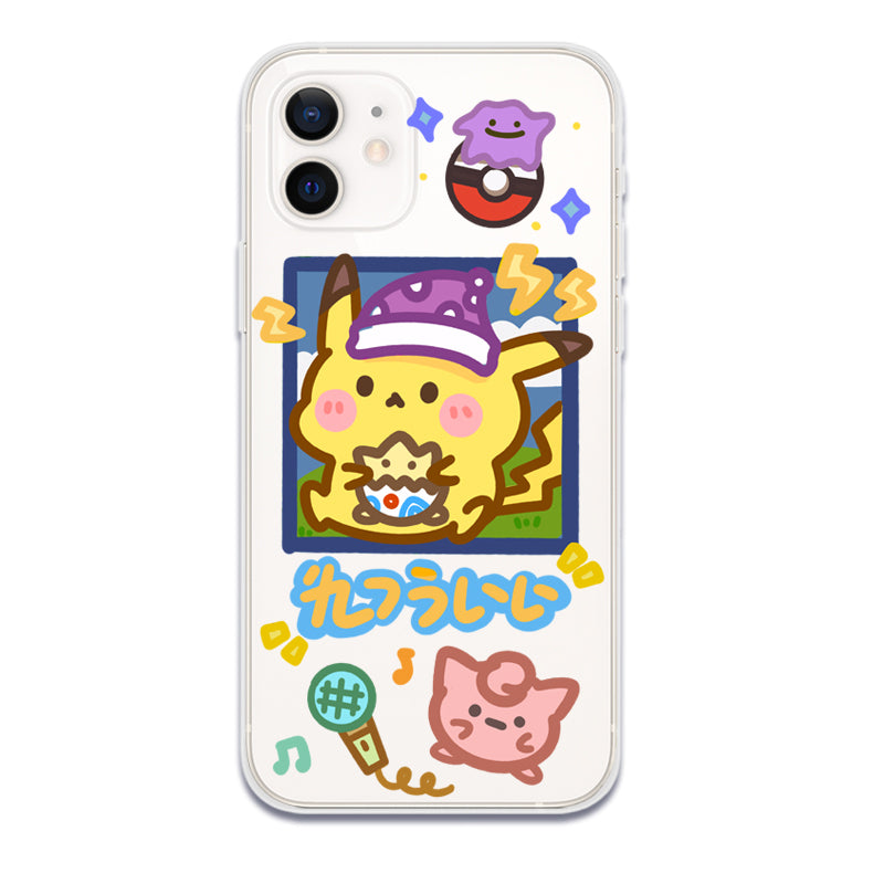 Cute Pokemon iPhone Case Pikachu Psyduck Ditto Phone Case (6)