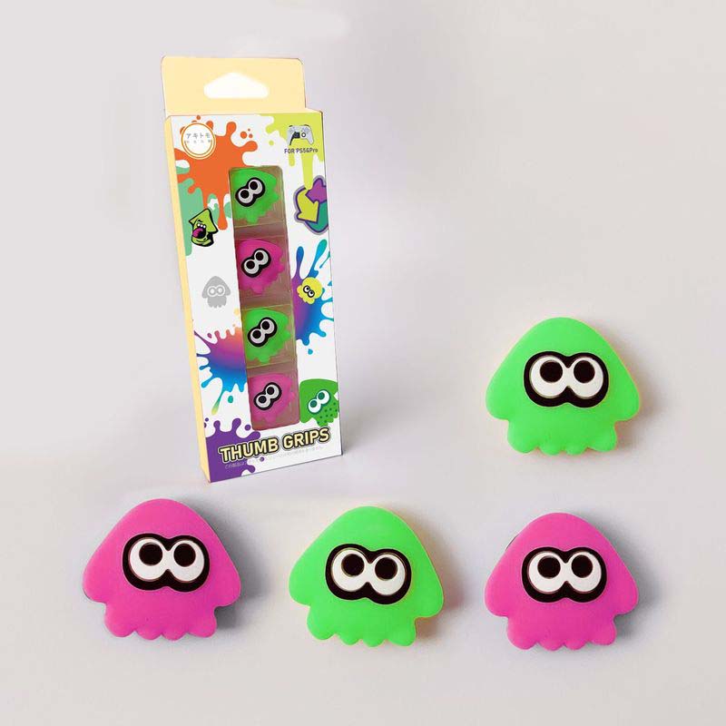 Cute Splatoon Switch Pro Controller Thumb Grips Splatoon 3 PS4 PS5 Joystick Covers (6)