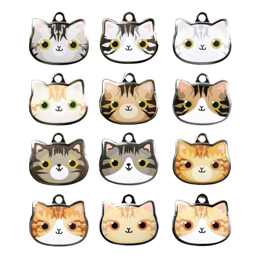 Tabby Cat ID Tags with Engraving