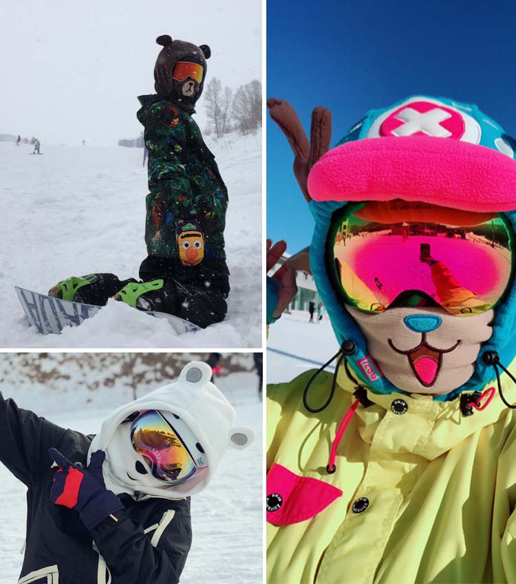Animal Ski Balaclava with Adjustable Strap