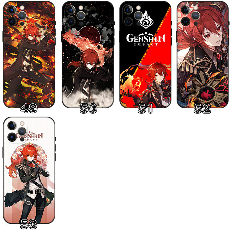 Diluc Genshin Impact Phone Case