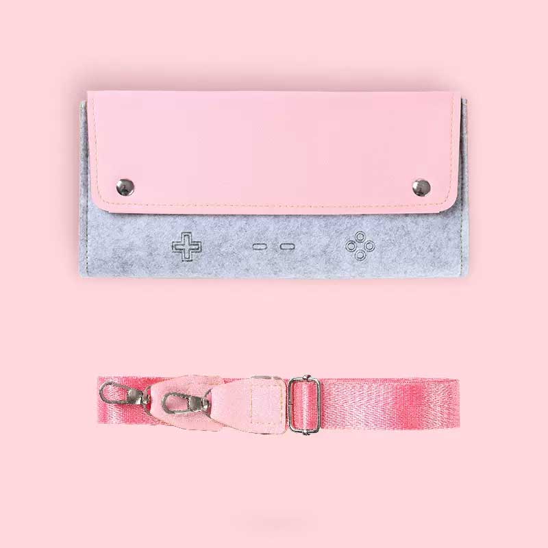 Felt Switch Carrying Bag Cute Switch Lite Travel Case (4)