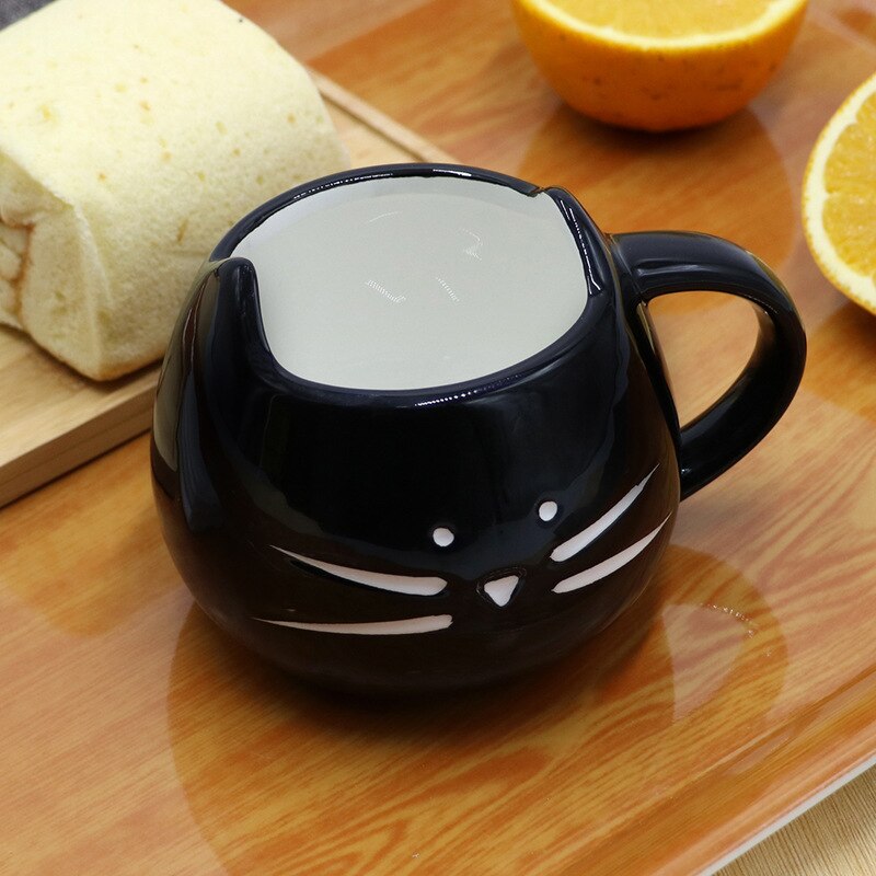 Adorable Ceramic Kitty Mug with Spoon
