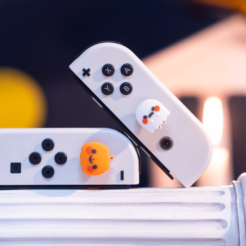 Switch Thumb Grip Caps with Halloween designs