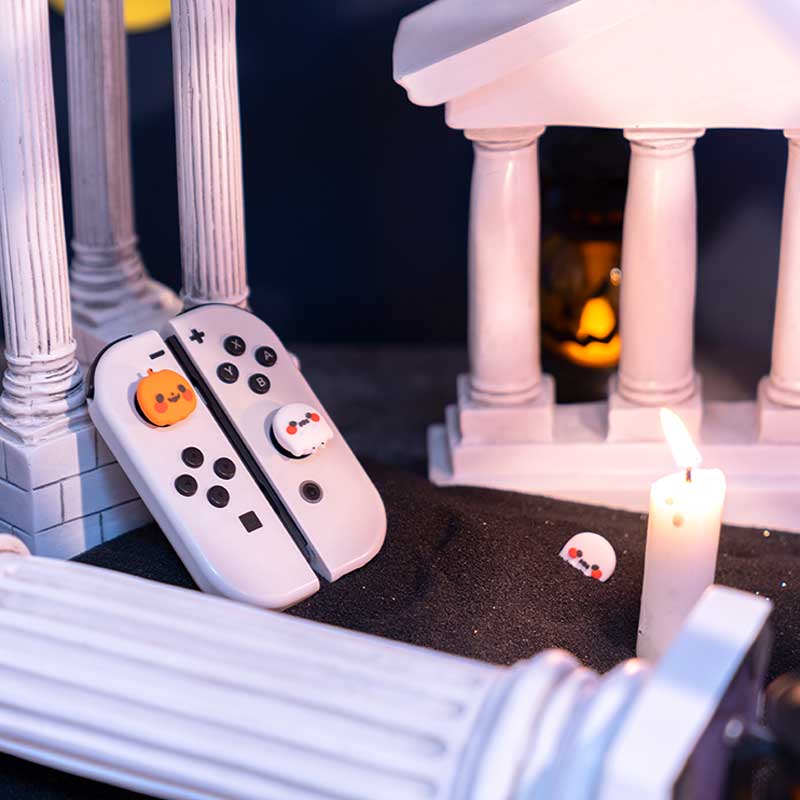 Switch Thumb Grip Caps with Halloween designs