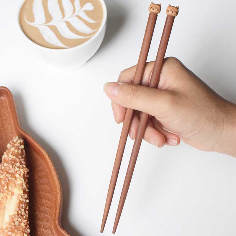 Handmade Cat Chopsticks for Cat Lovers