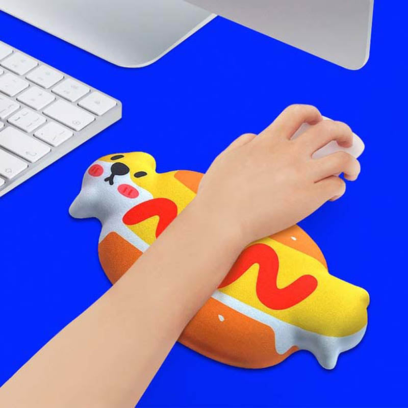 Hotdog Wrist Rest Pad - Comfort and Humor