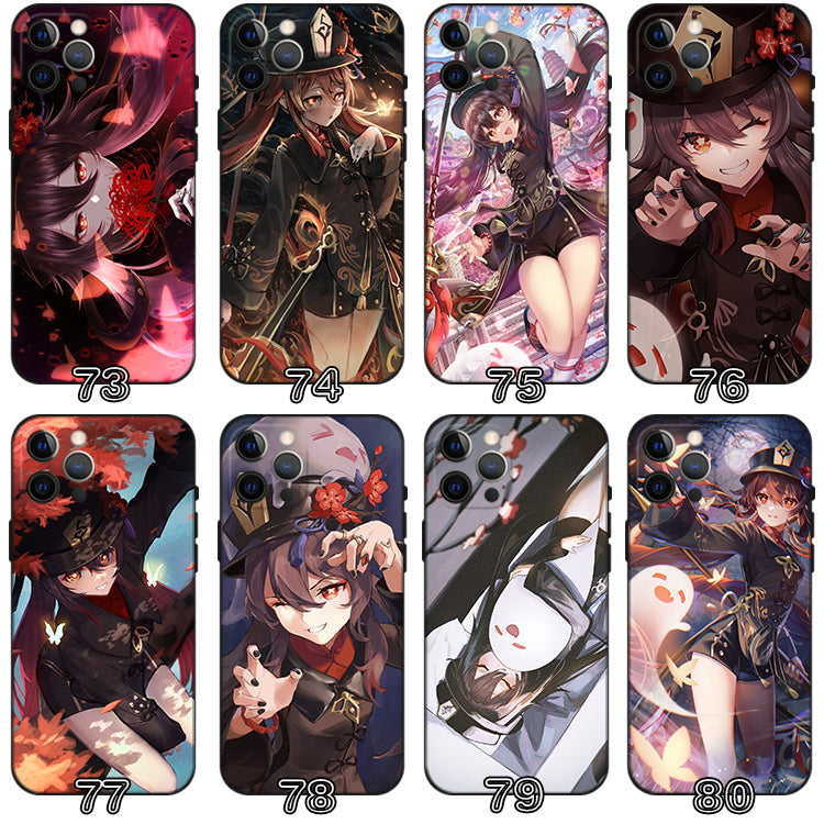 Hu Tao TPU Phone Case with Camera Protection