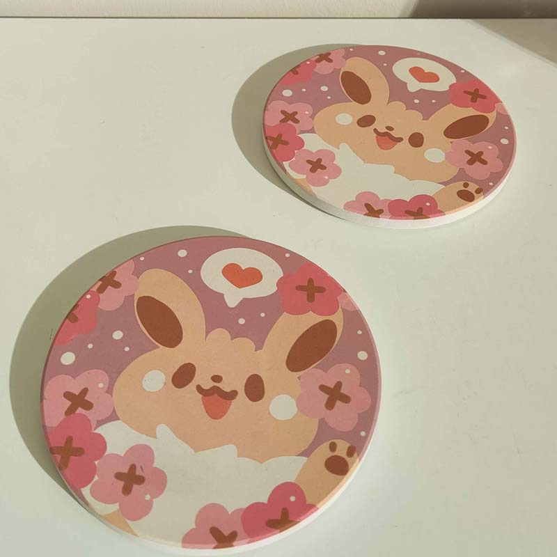 Cute Coasters with Chibi Pokemon design