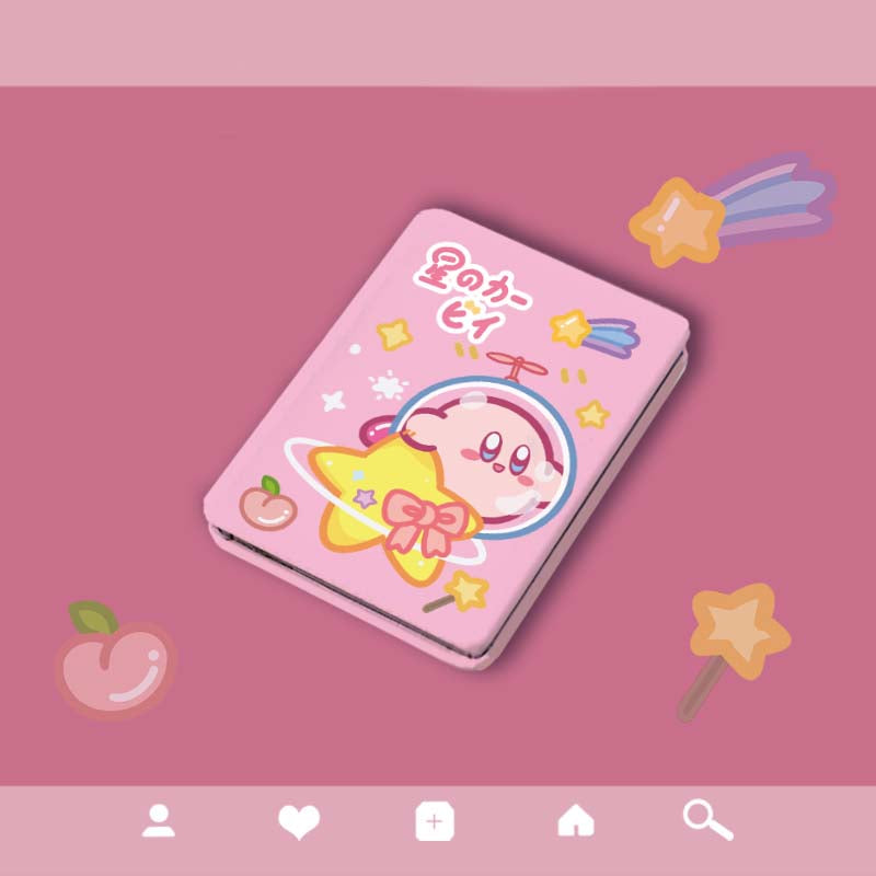 Kawaii Kirby Pocket Mirror Cute Compact Purse Mirror Small Anime Mirror Cute Kirby Art (4)