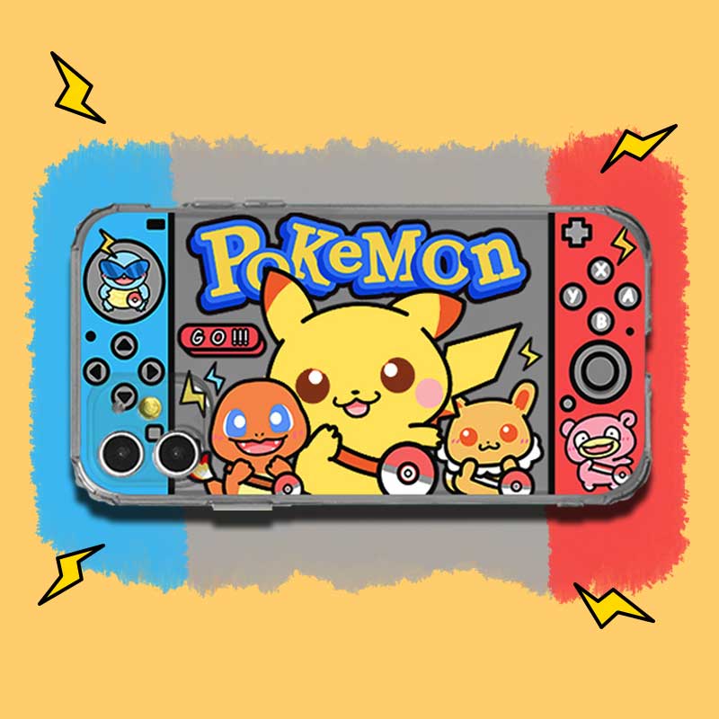 Kawaii Pokemon iPhone Case Cute Pokemon Art Chubby Pikachu Accessories (6)