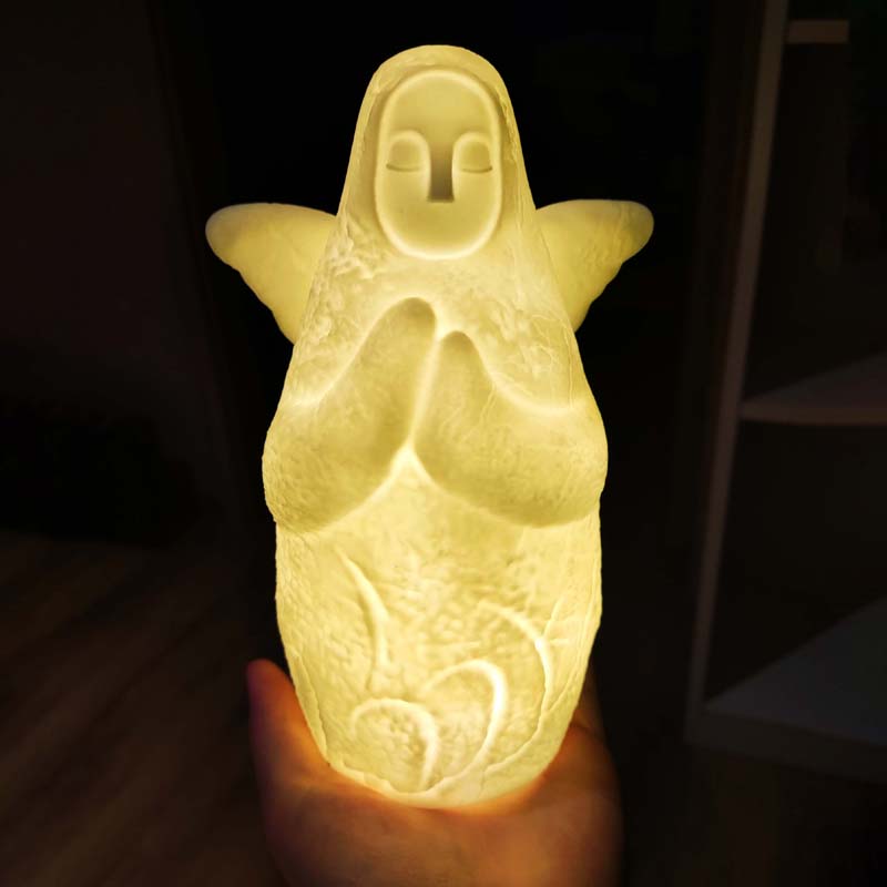 LED Hylia Goddess Statue Lamp Zelda TOTK BOTW Statue Night Lights (1)