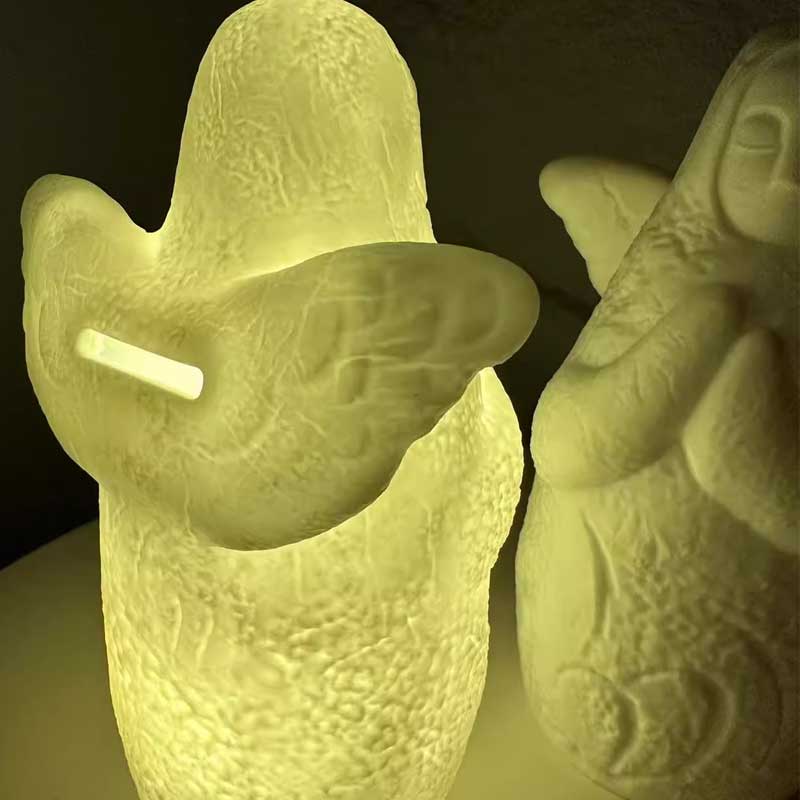 Zelda-inspired Hylia & Horned LED lamps