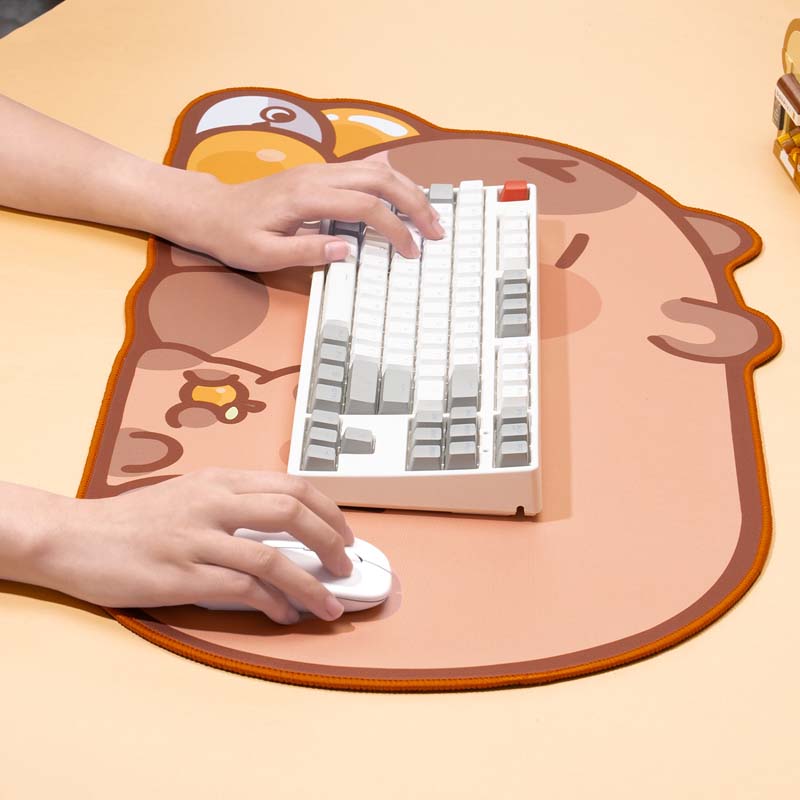 Large Capybara Gaming Desk Mat
