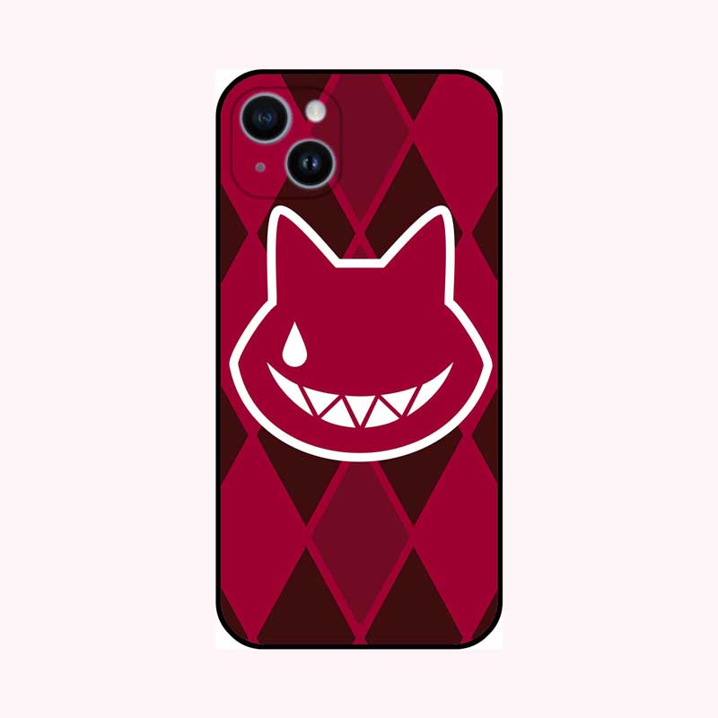 Lyney Poker Phone Cases Lynette Diamond Pattern Genshin Impact Cats (1)