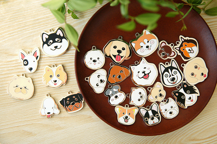 Shiba Dog ID Tags with Engraving