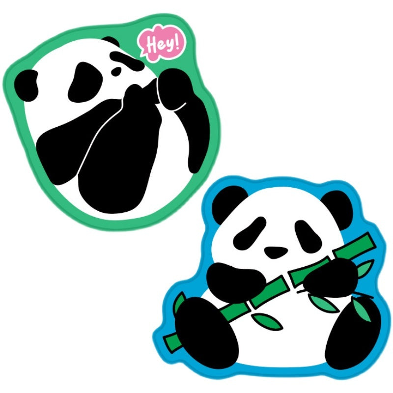 Cute Panda Mouse Pad with Stitched Edges