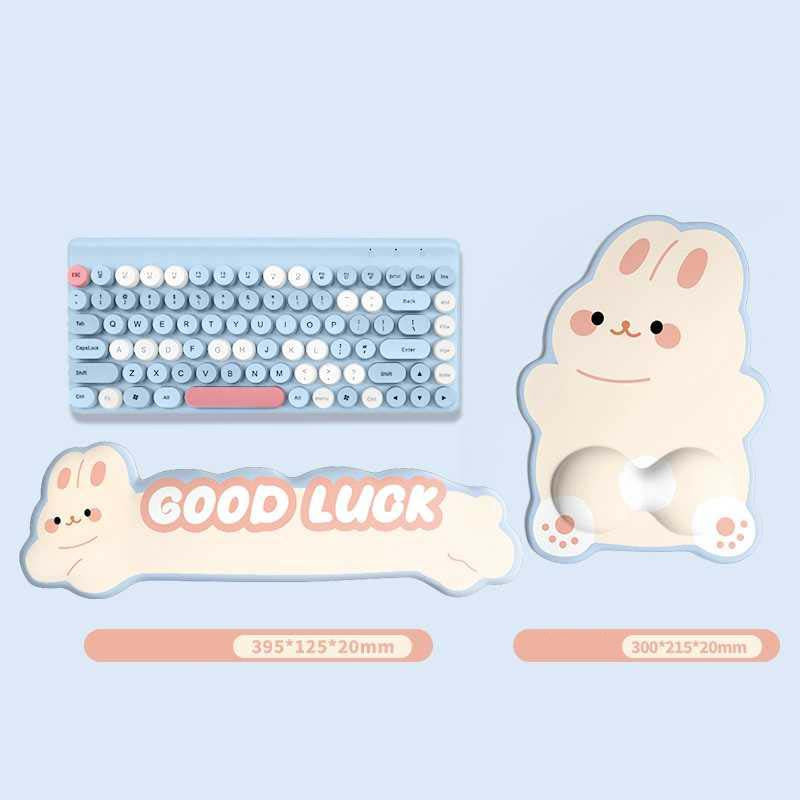 The Rabbit Keyboard Wrist Rest & Mousepad