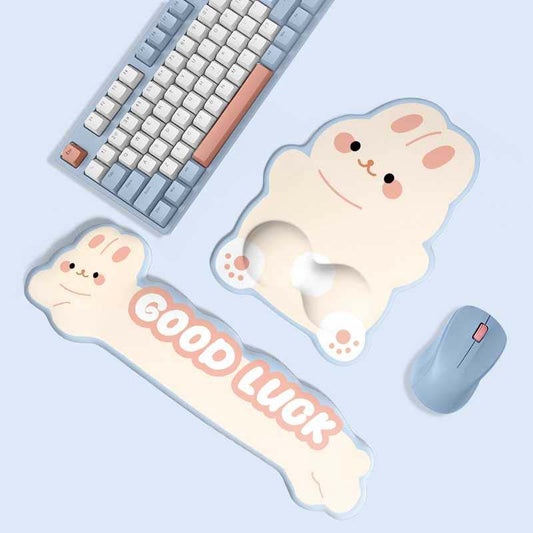 The Rabbit Keyboard Wrist Rest & Mousepad