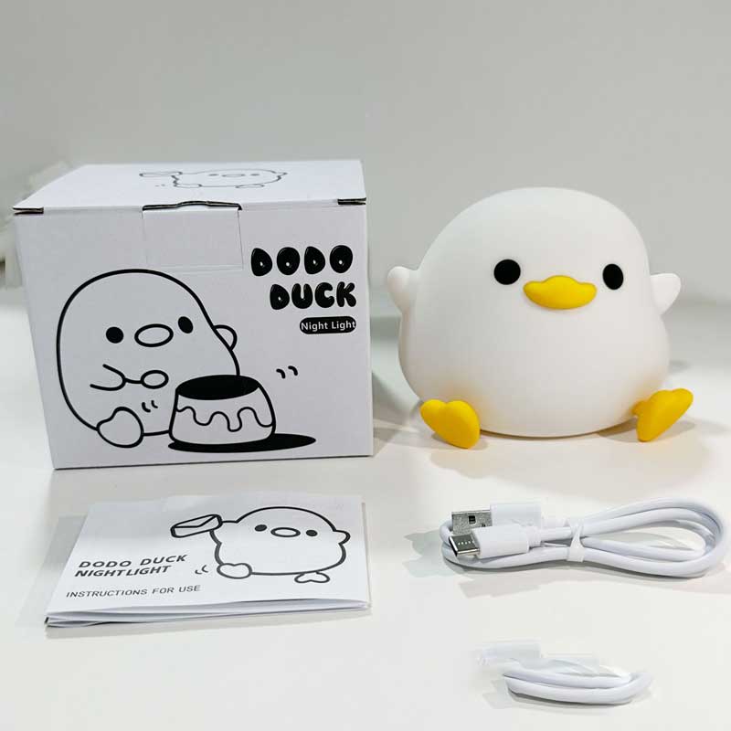Rechargeable Duck Night Light with Timer
