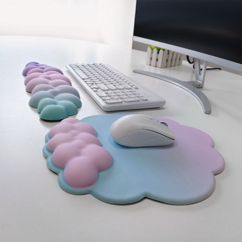 Cushy Clouds Wrist Rest with Coaster