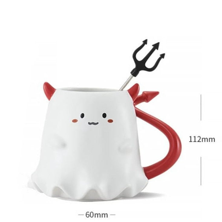 Ceramic Halloween Ghost Mug - Delightful