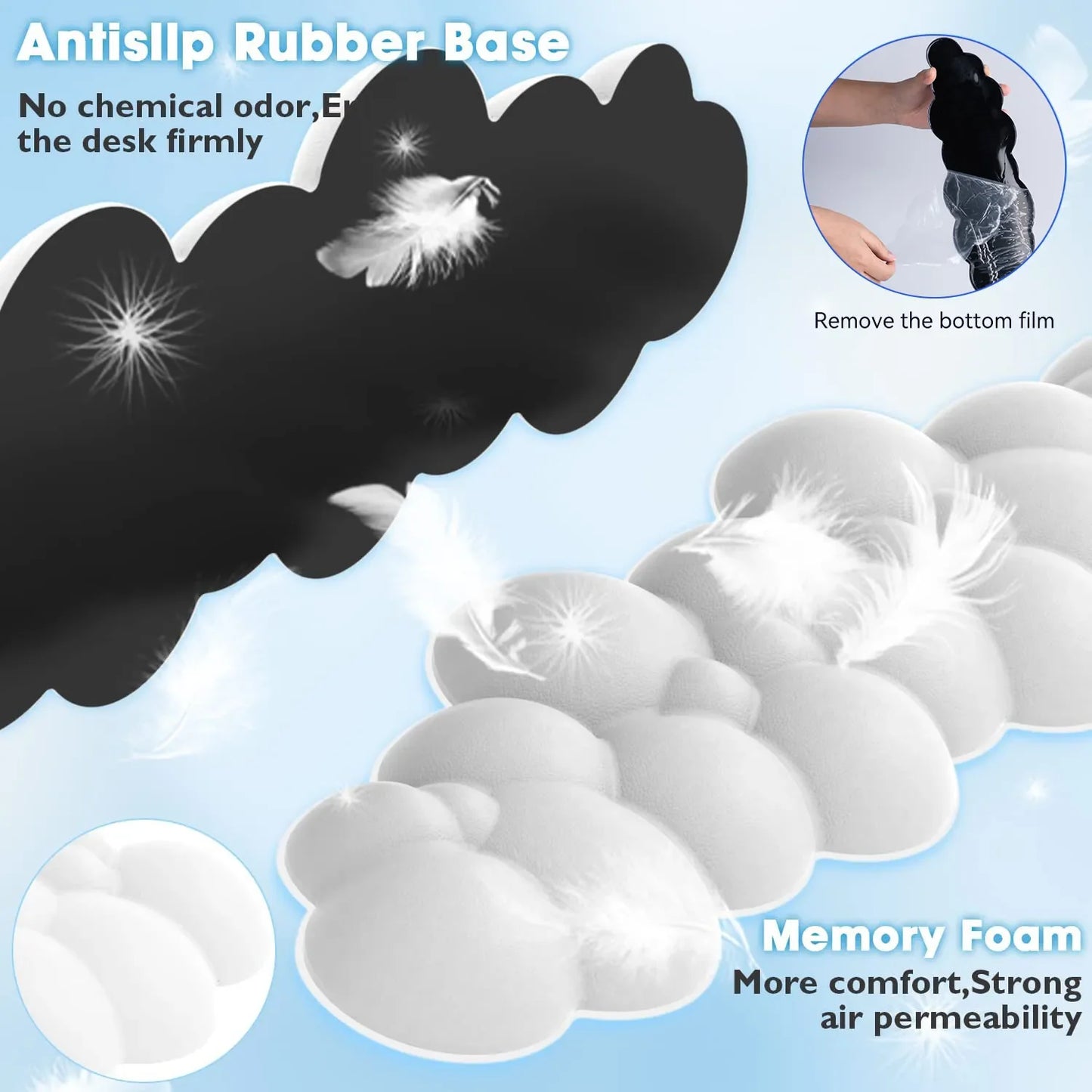 Cloud Keyboard Wrist Rest with Memory Foam