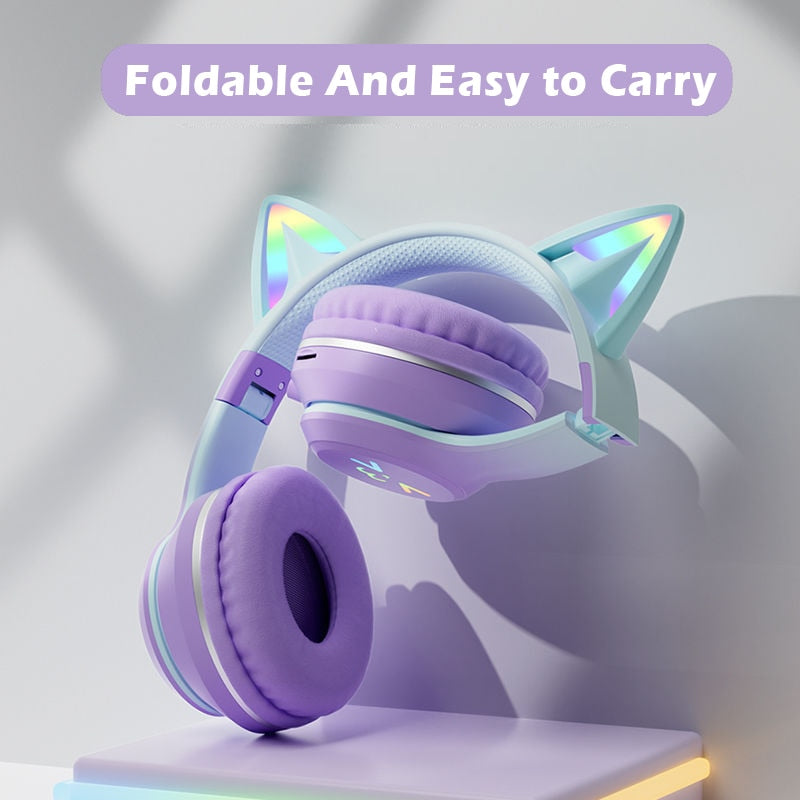 Purr-fect Wireless Headset with Microphone