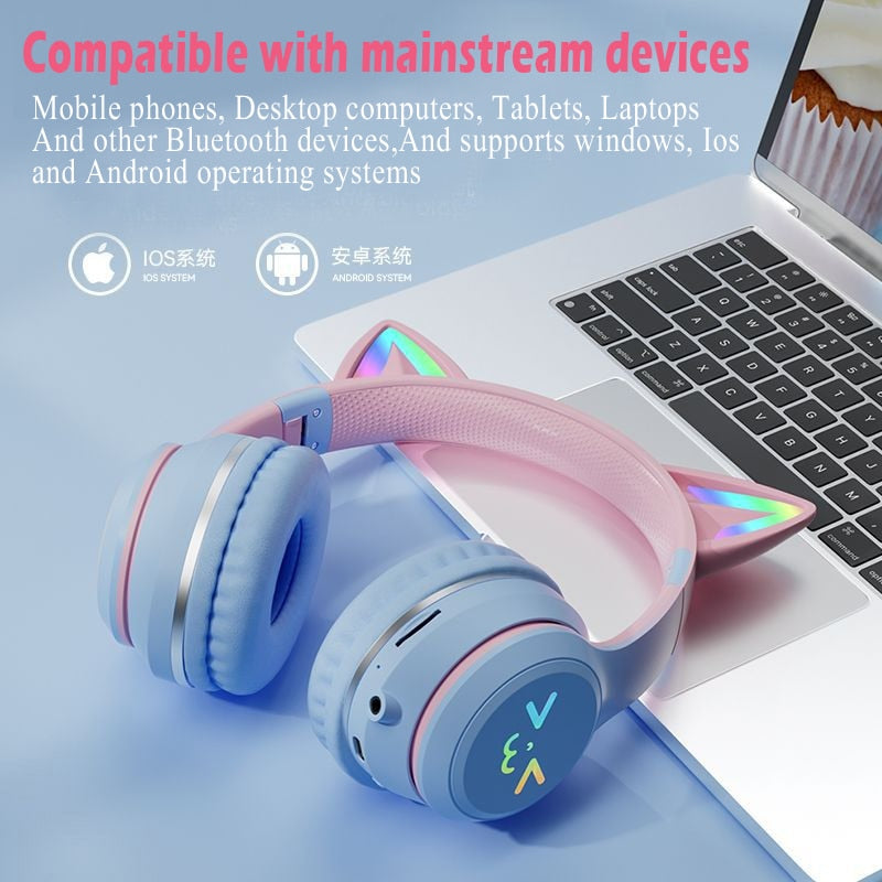 Purr-fect Wireless Headset with Microphone