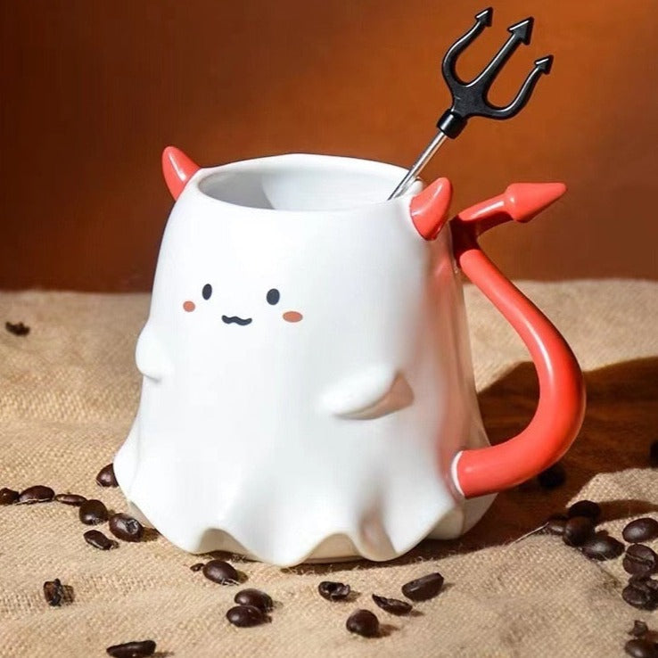 Ceramic Halloween Ghost Mug - Delightful