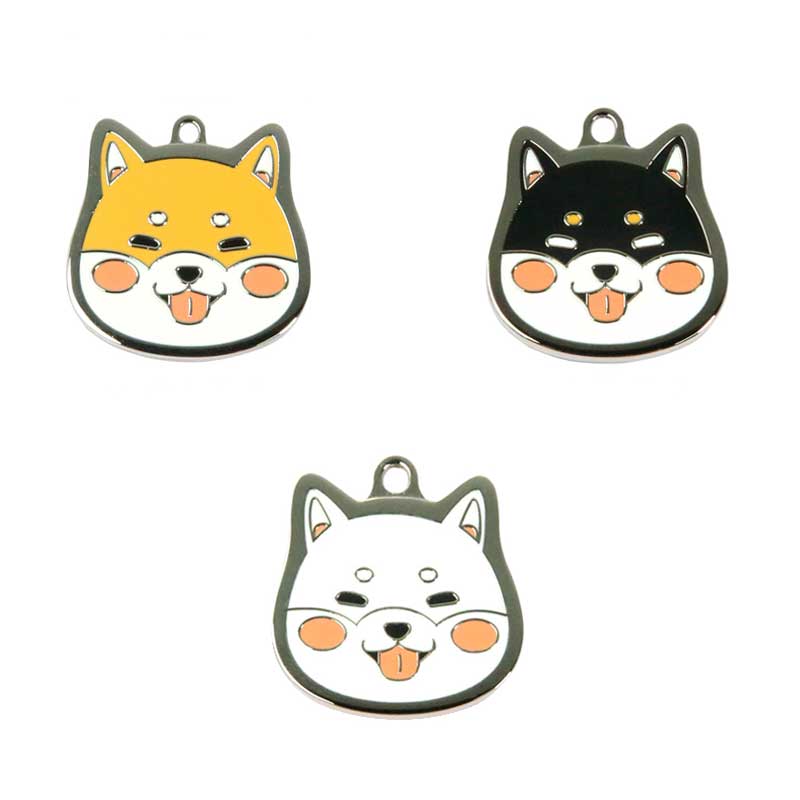 Shiba Dog ID Tags with Engraving