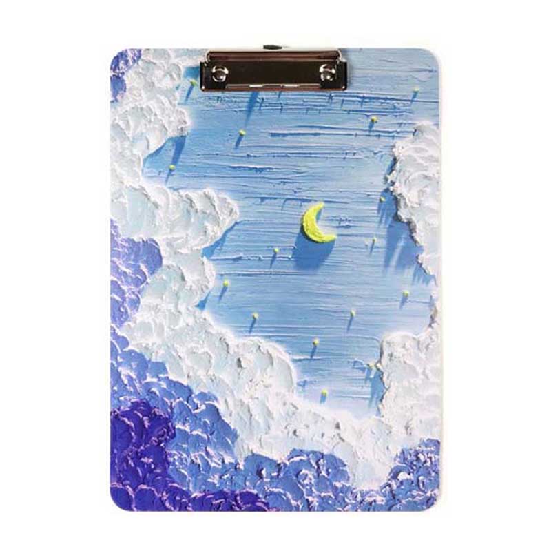 Sky Clipboards A4 Hardboard Night Sky School Writing Board Office Paper Clip Board (1)