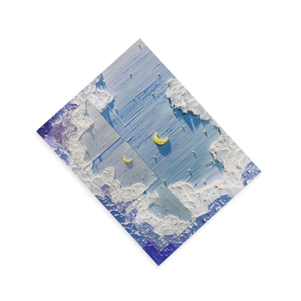 Sky Sticky Notes Cute Memo Pads Pastel Paper Note Oil Painting Art Teacher Gifts for Coworker (4)