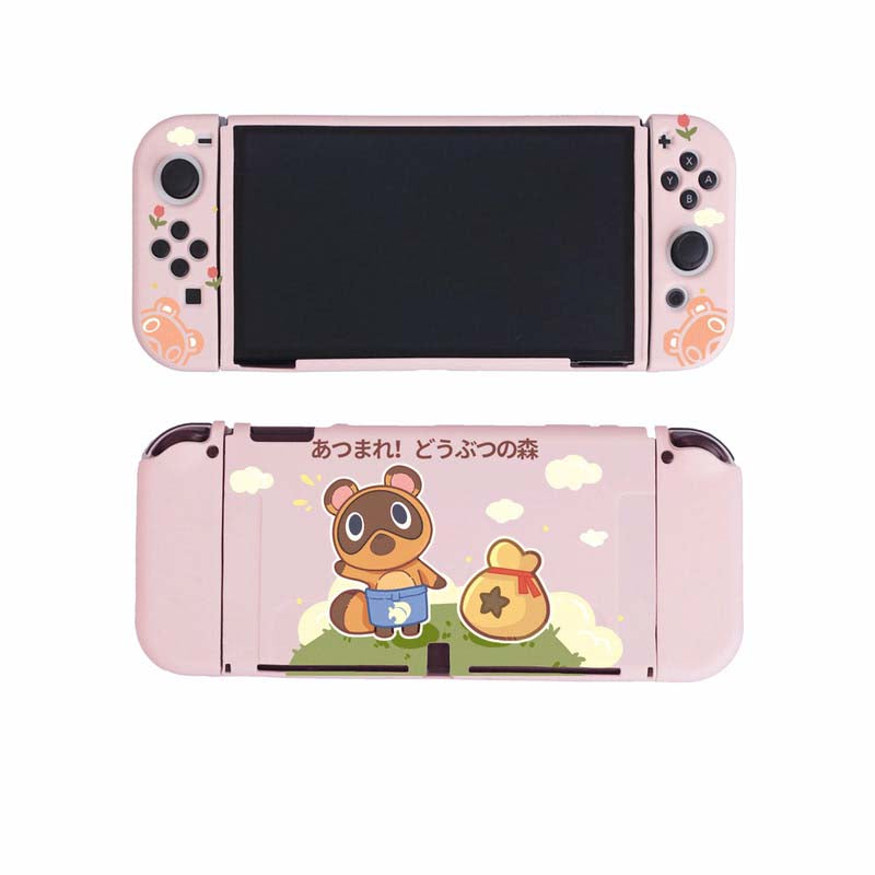 Soft TPU ACNH Switch OLED Protective Case ACNH Switch Cover (3)